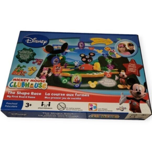 Mickey Mouse Clubhouse Shape Race Board Game - Picture 1 of 12